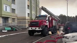Годовалый ребёнок пострадал в пожаре в Ханты-Мансийске. У малыша отравление угарным газом. Накануне 