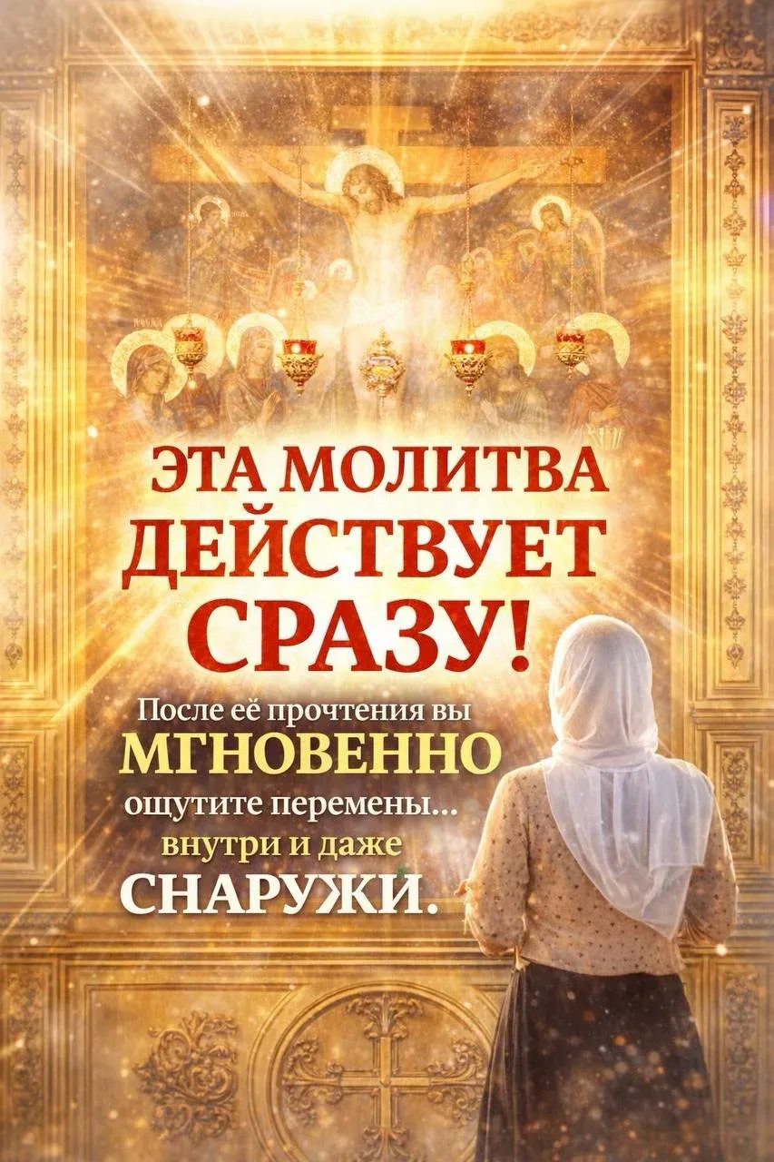 ✨ ЭТА МОЛИТВА ДЕЙСТВУЕТ СРАЗУ!✨ После её прочтения вы МГНОВЕННО ощутите перемены... внутри и даже СН