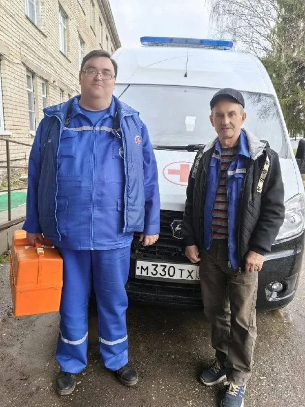 Хорошие новости из Старожиловского округа.  Впервые бригада скорой помощи провела догоспитальный тро