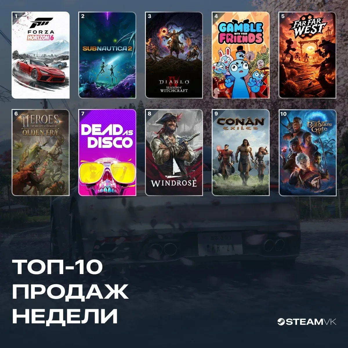 👑 Топ продаж недели (5 — 12 мая)  Лидером по выручке среди платных игр на прошлой неделе стал предза