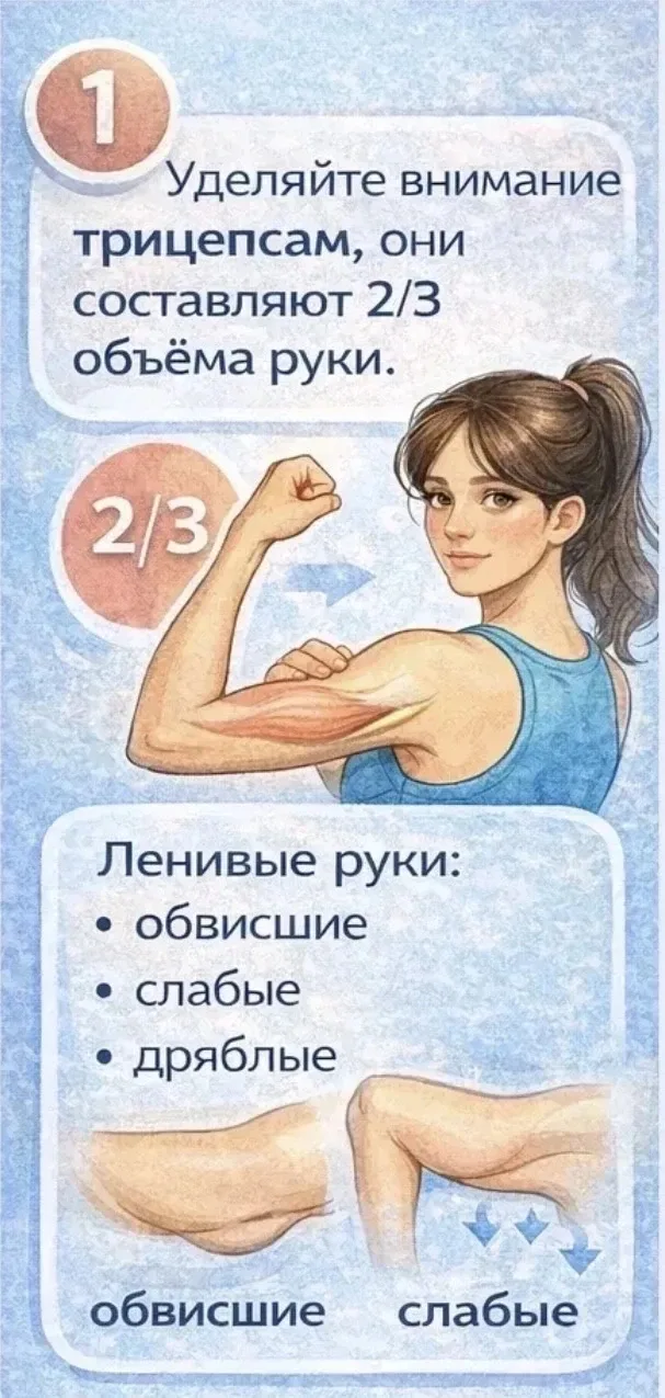 Хотите чтобы рукибыли меньше в объёмеи подтянутыми?  Пишите ответна  этот пост ⤵️:  РУКИ  Записала д