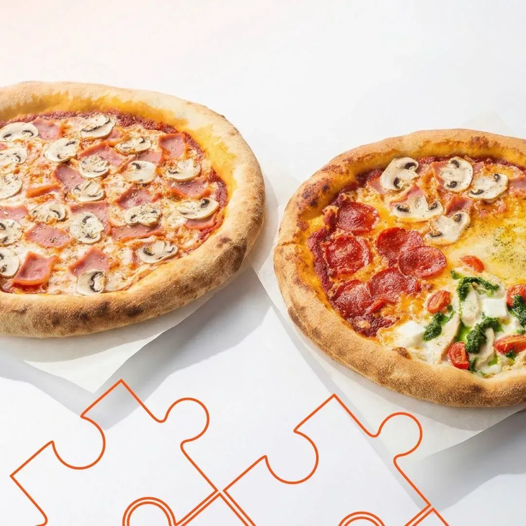 Двойная причина, чтобы заказать сегодня доставку 🍕  Пицца Прошутто фунги 30 см + пицца Четыре сезона