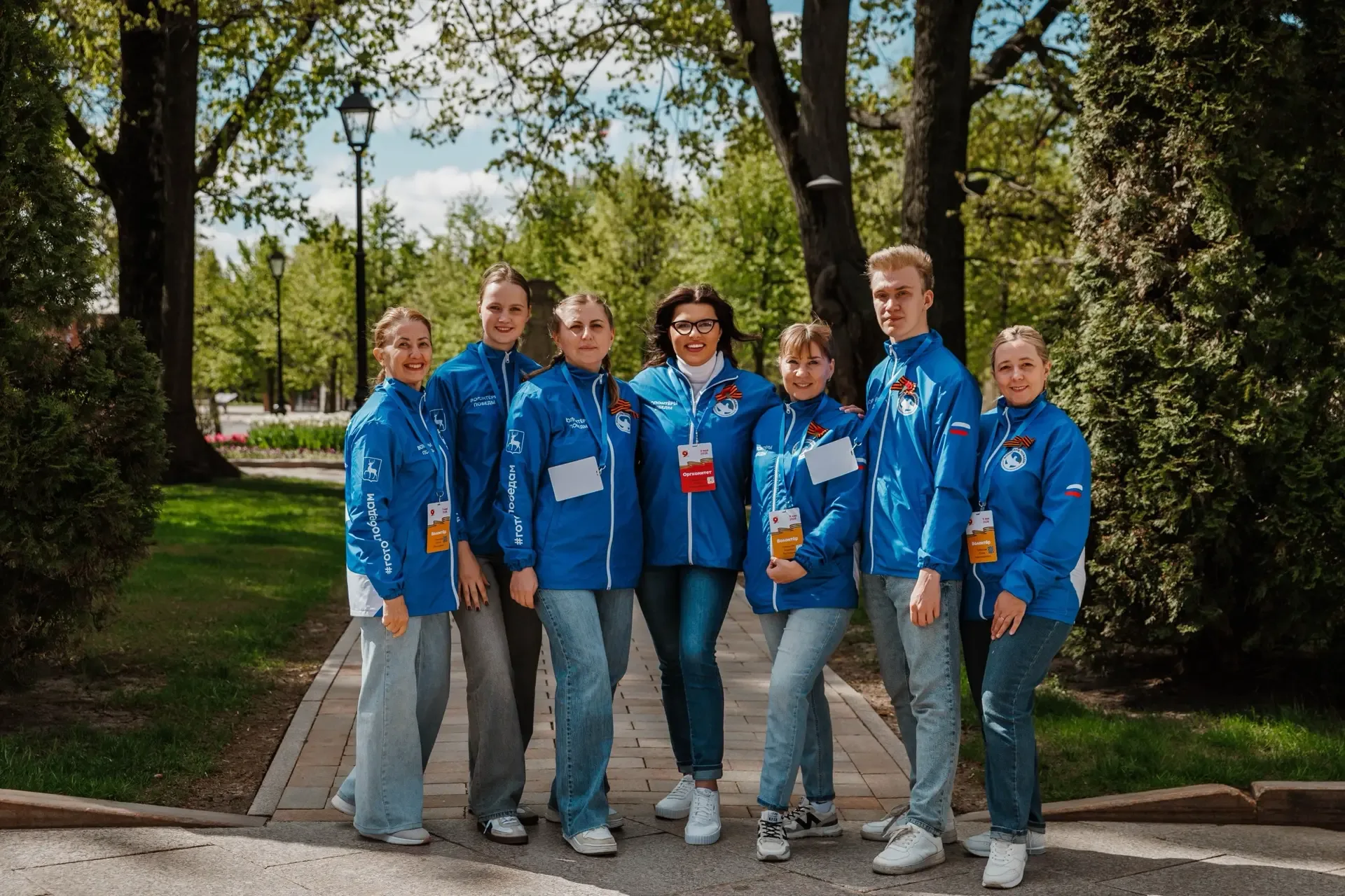 ЛУЧШАЯ КОМАНДА 💙  💫С самого раннего утра команда «Волонтёров Победы» была в центре главных событий э