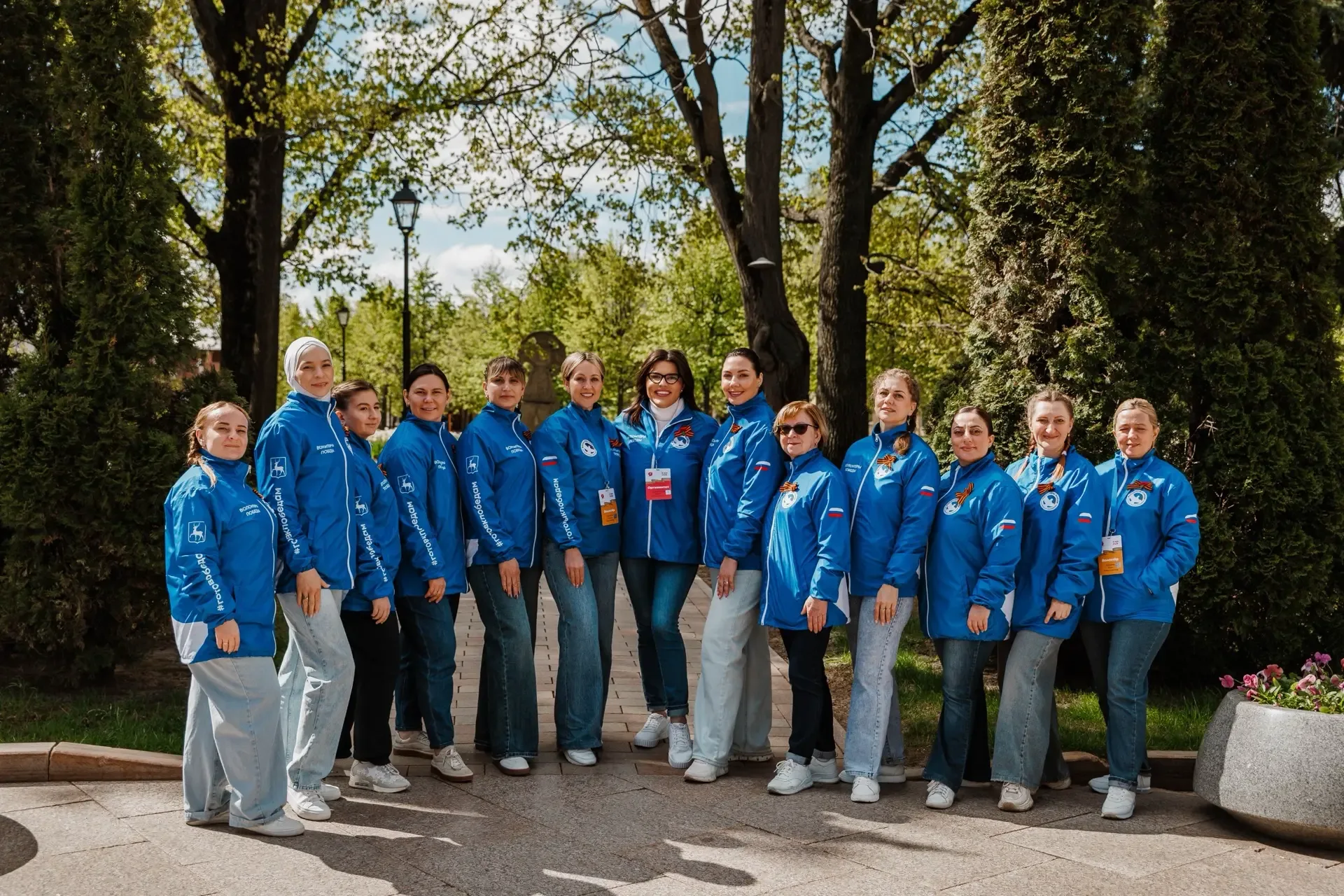 ЛУЧШАЯ КОМАНДА 💙  💫С самого раннего утра команда «Волонтёров Победы» была в центре главных событий э