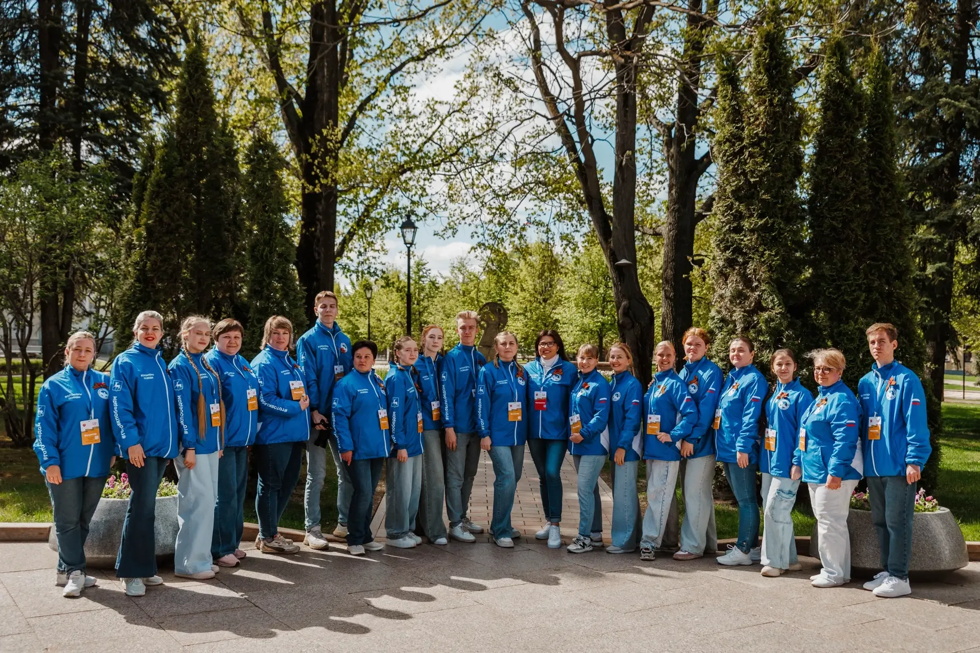 ЛУЧШАЯ КОМАНДА 💙  💫С самого раннего утра команда «Волонтёров Победы» была в центре главных событий э