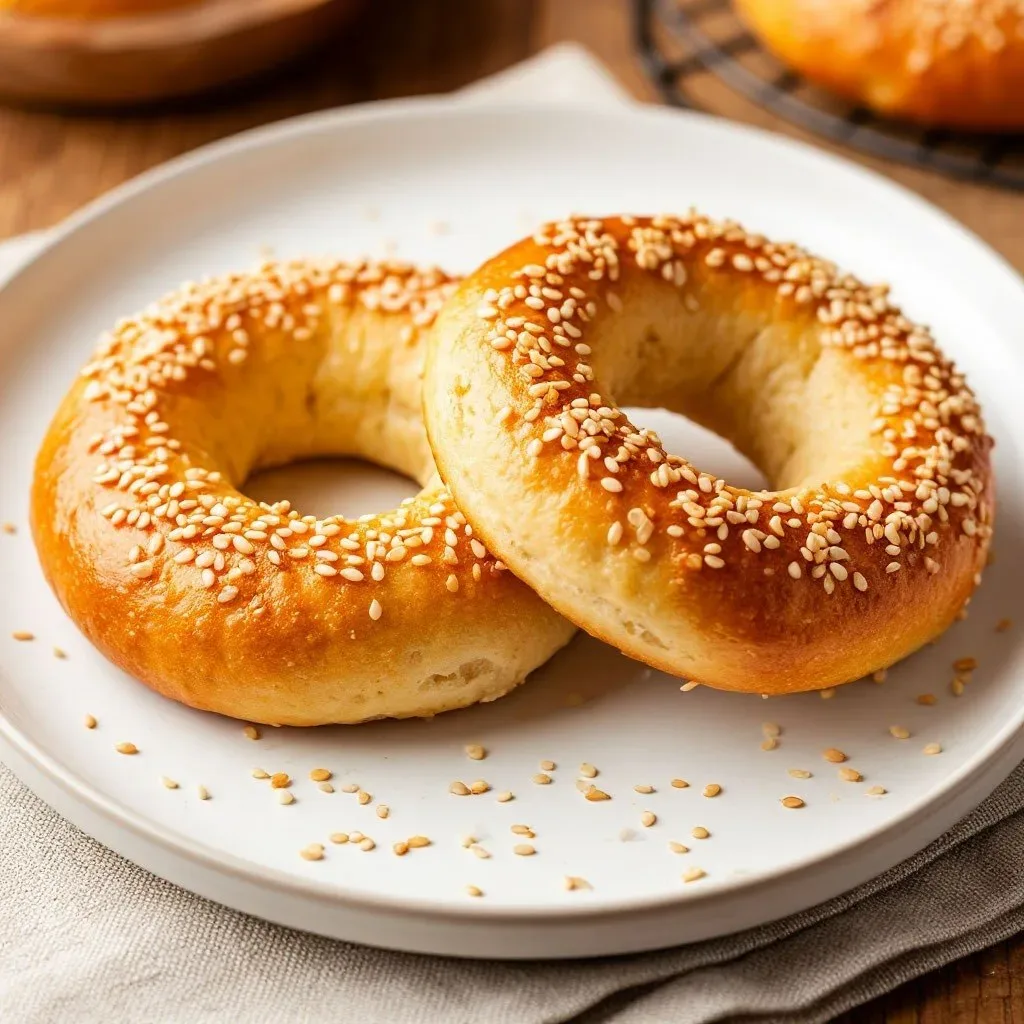 Бейгл на 25 г белка в аэрогриле 🥯  ⏱️ Время: 20–25 мин 🌡 Температура: 170°C 💨 Режим: Выпечка  🥣 Ингр
