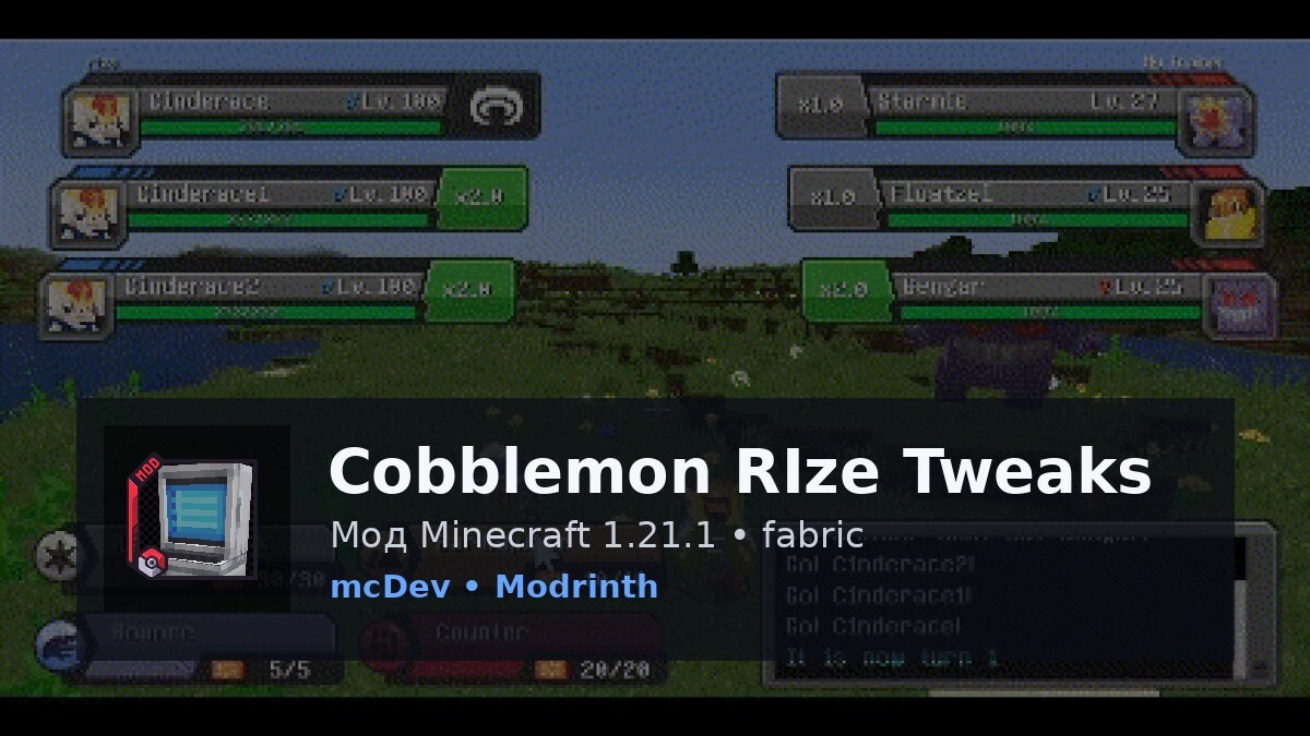 Cobblemon RIze Tweaks