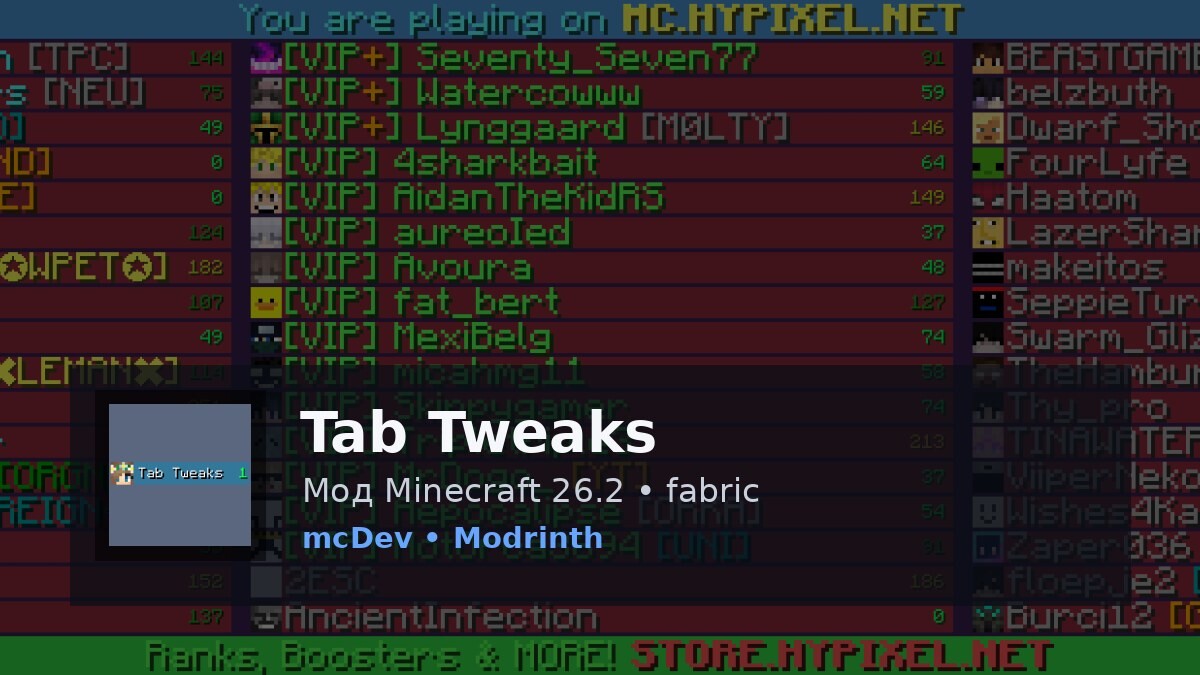 Tab Tweaks