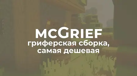 📦 Сборка mcGrief - гриф, самая лучшая и дешевая сборка Майнкрафт