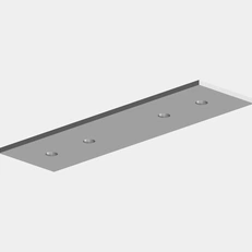 Изображение Соединительный коннектор для шинопроводвов BASE Track L80*W22*H1.5MM, CN-PL-BASE