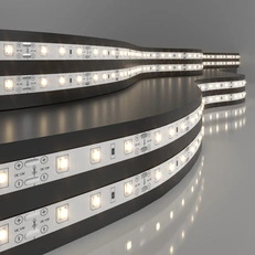 Изображение Комплект светодиодной ленты 12 В 4,8 Вт 60 Led/м 2835 IP20, теплый белый 3300K, 5 м Набор светодиодной ленты 12V 4,8W 60Led 2835 IP20 теплый белый, 5м