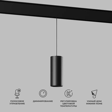 Изображение Умный трековый светильник 15W 2700-6500K Dim Amend чёрный Slim Magnetic 85073/01