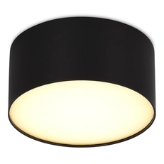 Изображение ST606.432.12 Светильник потолочный Черный LED 1*12W 3000K 1 080Lm Ra>85 120° IP20 D120xH55 185-265V Накладные светильники