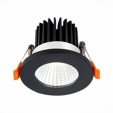Изображение ST704.438.10 Св-к встр. Черный LED 1*10W 3000K 900Lm Ra>90 38° IP20 D79xH62 170-240V Встраиваемые светильники
