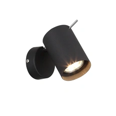 Изображение SL597.401.01 Спот ST-Luce Черный, Хром/Черный GU10 LED 1*3W Настенные светильники