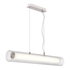 Изображение SL2010.103.01 Светильник подвесной ST-Luce Никель/Белый, Прозрачный LED 1*33W 3000K/4000K ЭНФИС