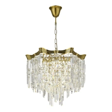 Изображение SL1659.303.07 Светильник подвесной ST-Luce Латунь/Прозрачный E14 7*60W ОФЕЛИА