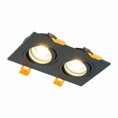 Изображение ST251.408.02 Св-к встр. Черный GU10 2*50W  IP20 L170xW92xH27 220V Без ламп Встраиваемые светильники