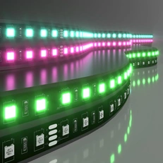 Изображение Светодиодная лента 24 В 14,4 Вт/м 60 Led/м 5050 IP20, RGB, Black, 5 м Лента светодиодная 24V 14,4W 60Led 5050 IP20 RGB, Black, 5м