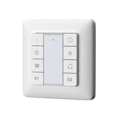 Изображение Кнопочная настенная панель 2 сцены, 1 группа DALI DT8 Цветной (RGB)+W