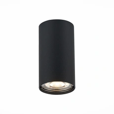 Изображение ST110.407.01 Светильник потолочный Черный GU10 1*50W  D54xH100 220V Без ламп Накладные светильники