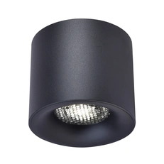Изображение ST761.443.10 Светильник потолочный черный LED 1*10W 4000K 530Lm Ra 90 36° IP20 D80xH70 170-240VV Накладные светильники