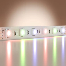 Изображение Светодиодная лента Базовая 24В 5050 14,4Вт/м Цветная (RGB) 5м IP 20 201197