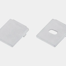 Изображение Заглушки белые LS-12-WH-ECS, для профиля LS-12-WH, (комплект 2 шт)