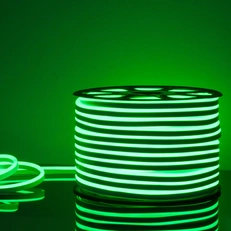 Изображение Светодиодный гибкий неон 220 В 9.6 Вт/м 120 Led/м 2835 IP67, односторонний зеленый, 50 м Гибкий неон220V 9,6W 120Led 2835 IP67 односторонний красный, 50м