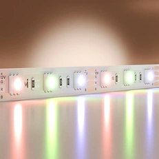 Изображение Светодиодная лента Базовая 12В 5050 14,4Вт/м Цветная (RGB) 5м IP 20 201195