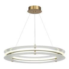 Изображение SL6245.203.01 Светильник подвесной ST-Luce золотистый/Прозрачный LED 1*40W 4000K ФЭГИ