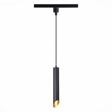 Изображение ST152.416.01 Светильник трековый Черный GU10 1*50W IP20 D60xH400 220V Без ламп BASE