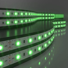 Изображение Светодиодная лента 24 В 14,4 Вт/м 60 Led/м 5050 IP20, зеленый, 5 м Лента светодиодная 24V 14,4W 60Led 5050 IP20 зелёный, 5м