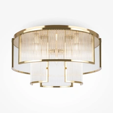 Изображение Потолочная люстра Maytoni Frame золотой, стекло, E14 9х60Вт d65см