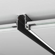 Изображение Slim Magnetic Шинопровод встраиваемый с местом под светодиодную ленту чёрный (2м) 85132/00 85132/00