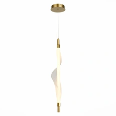 Изображение SL6109.213.01 Светильник подвесной ST-Luce Золотистый/Белый LED 1*25W 3000K АЛЬБА