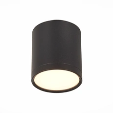 Изображение ST113.432.05 Светильник потолочный Черный LED 1*5W 3000K 390Lm Ra>90 120° IP20 D68xH75 170-240V Накладные светильники