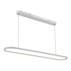 Изображение ST615.543.68 Светильник подвесной Белый LED 2*56+12W 4000K 5 780Lm Ra>80  IP20 L1 200xW150xH35 180-2 Подвесные светильники