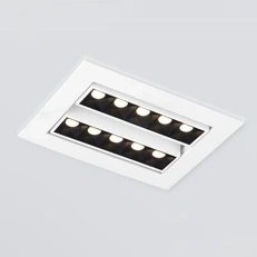 Изображение Встраиваемый точечный светодиодный светильник 9923 LED 20W 4200K белый/черный