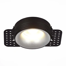 Изображение ST218.418.01 Св-к встр. Черный GU10 1*50W  IP20 D78xH30 165-265V Без ламп Встраиваемые светильники