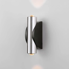 Изображение Настенный светодиодный светильник Steel LED черный/сталь 40109/LED чёрный/сталь