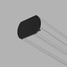 Изображение Slim Magnetic Заглушка для шинопровода Round (черный) (2шт) 85134/00 85134/00