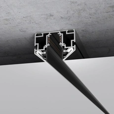 Изображение Slim Magnetic Шинопровод в натяжной потолок с декоративными вставками черный (2м) 85204/00 85204/00