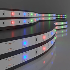 Изображение Светодиодная лента 12 В 7,2 Вт 30 Led/м 5050 IP20, мультиколор, 5 м Лента светодиодная 12V 7,2W 30Led 5050 IP20 RGB, 5м