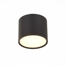 Изображение ST113.432.09 Светильник потолочный Черный LED 1*9W 3000K 702Lm Ra>90 120° IP20 D88xH75 170-240V Накладные светильники