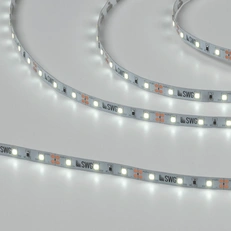 Изображение Светодиодная лента 2835, 60 LED/м, 4,8 Вт/м, 12В , IP20, 3M, Цвет: Холодный белый, SWG260-12-4.8-W-M