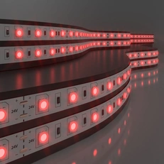 Изображение Светодиодная лента 24 В 14,4 Вт/м 60 Led/м 5050 IP20, красный, 5 м Лента светодиодная 24V 14,4W 60Led 5050 IP20 красный, 5м