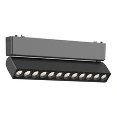 Изображение ST675.436.12 Магнитный трековый светильник Черный LED 1*12W 3000K 710Lm Ra>90 IP20 L230xW26xH80 48V SKYFLAT