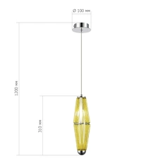 Изображение SL1242.123.01 Светильник подвесной ST-Luce Хром/Золотистый G9 1*5W 4000K ЧИАРА