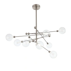 Изображение SL377.342.08 Люстра потолочная ST-Luce Никель/Прозрачный LED 8*4,5W 4000K ГАЦИО